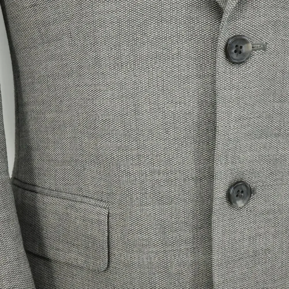 Jos A Bank Sport Coat Mens 38S Gray Silk Wool Jacket Lined Blazer Tailored Fit